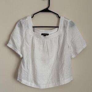 J. Crew Classic White Blouse